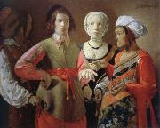 Georges de La Tour the fortune teller painting